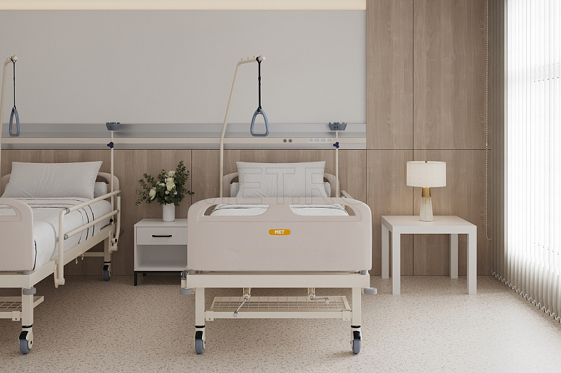 MET DM-370 (5+) RF Медицинская Пятисекционная Функциональная Кровать с изломом спинной секции от производителя